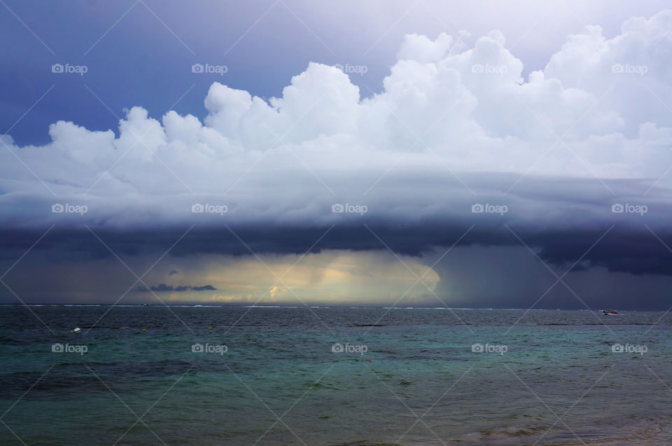 Storm Clouds over the ocean