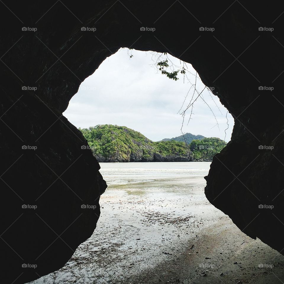 Scenic view of beach