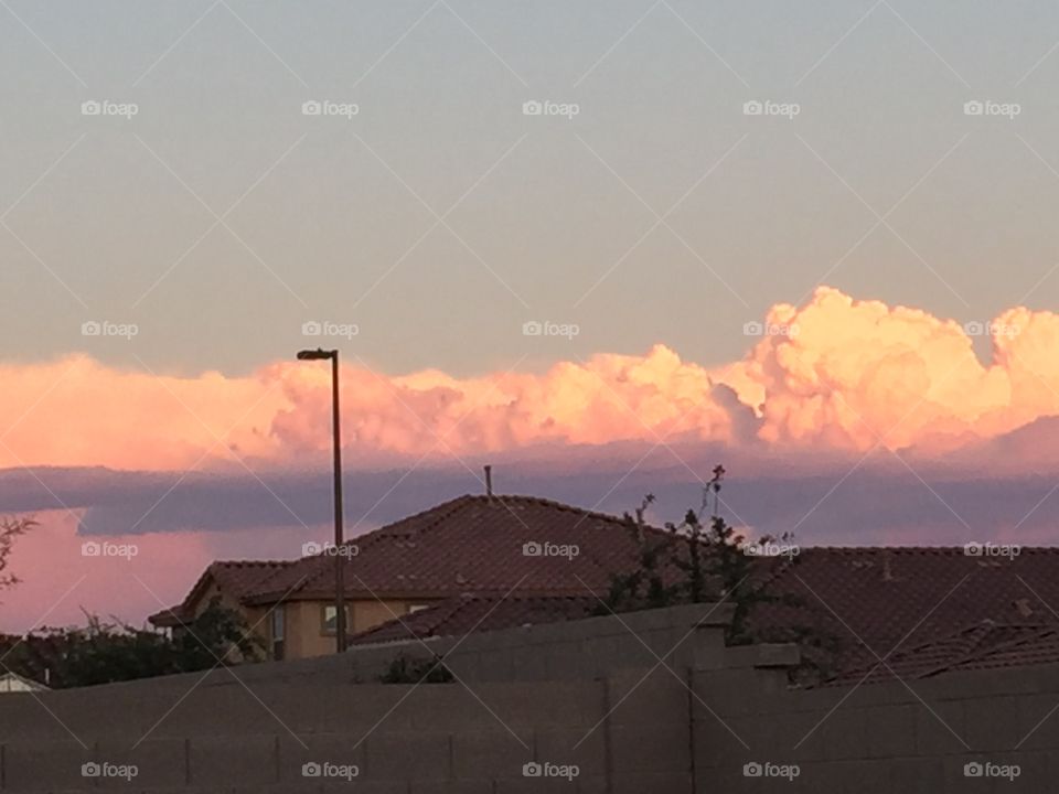 sunset in the clouds 