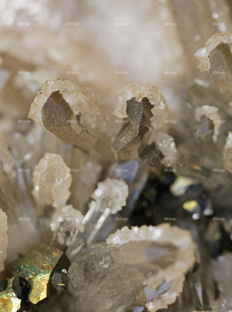 Crystals close up
