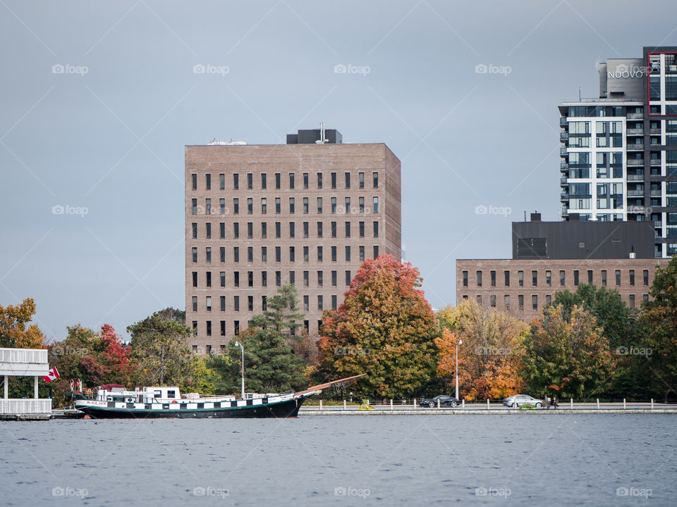 Ship on Dow's lake in Ottawa, Ontario