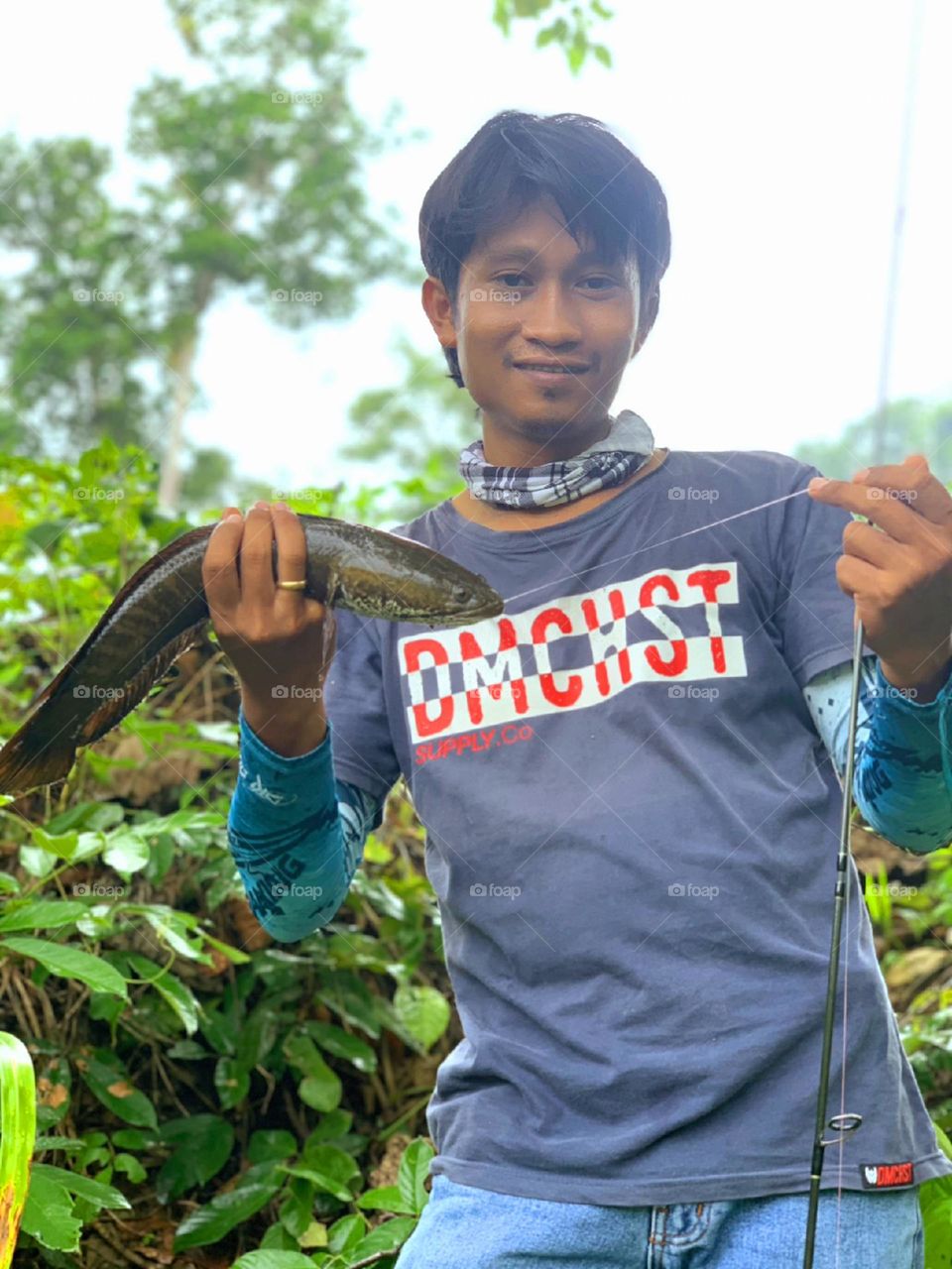 this is my photo when fishing snake head fish