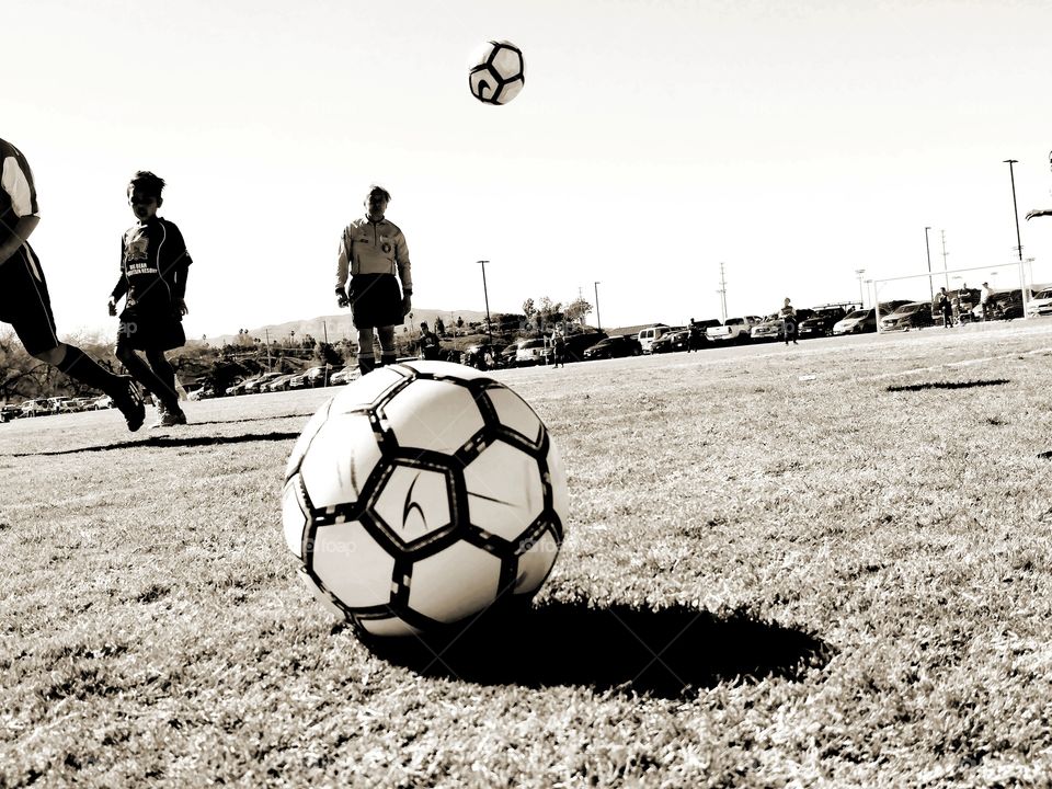 Soccer Game In Progress