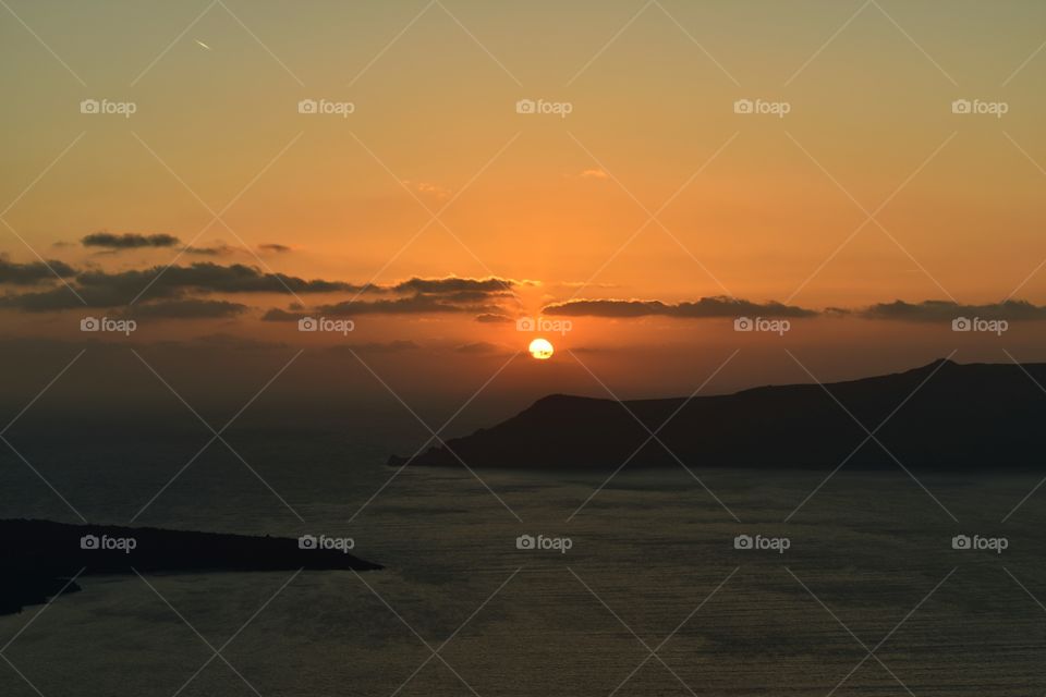 Sunset in Santorini