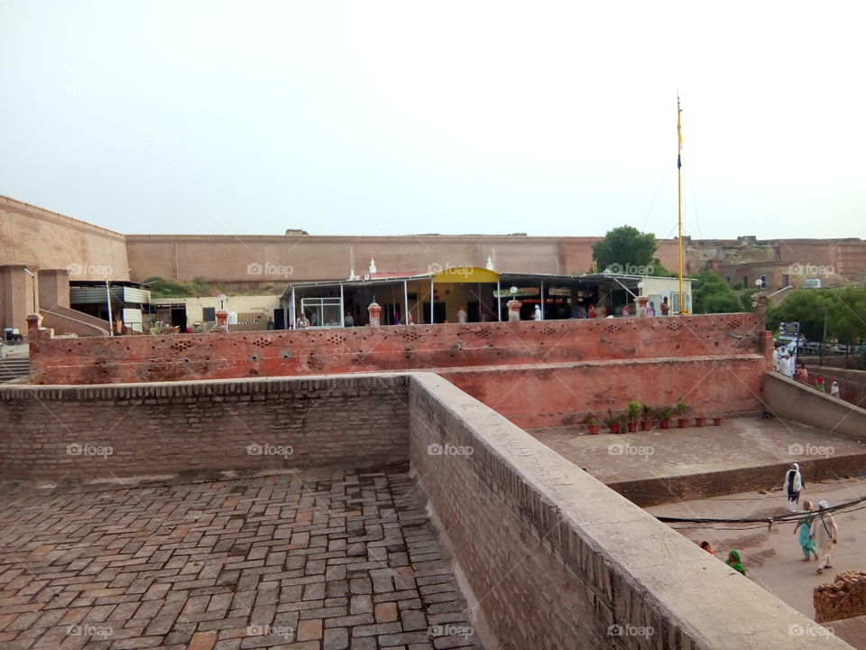 an ancient fort of Bathinda city- a monument protected by Govt Of India- inner part.