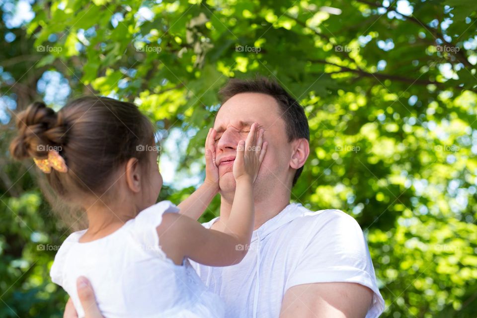 Dad and daughter, pure love