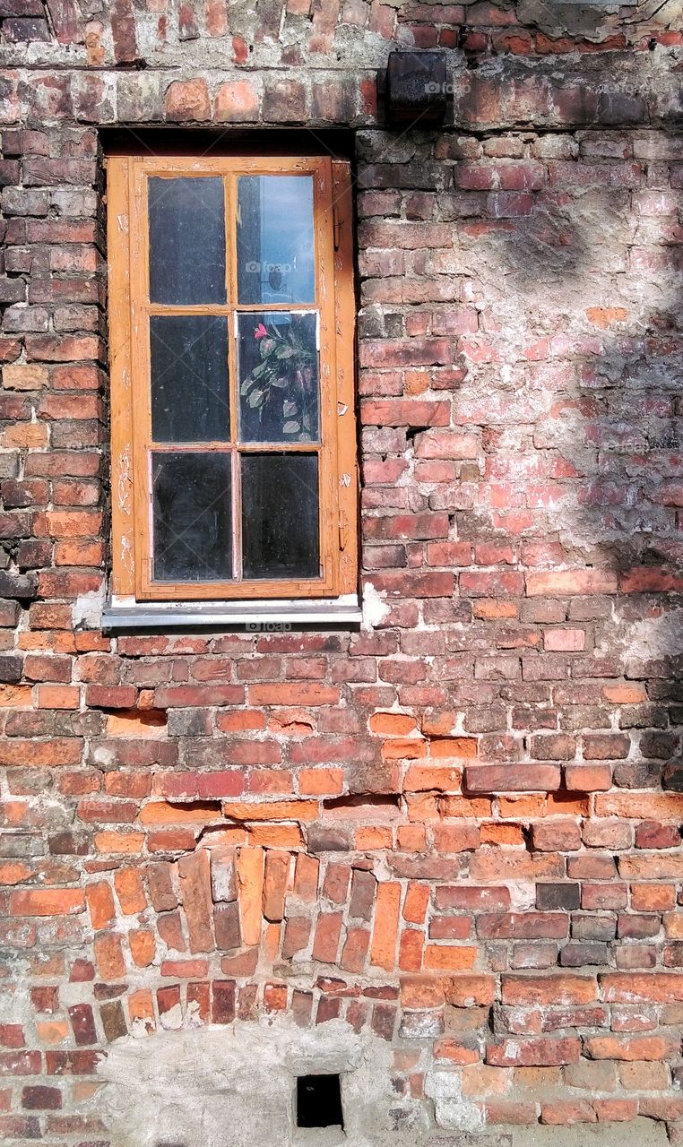 Old window. Old window