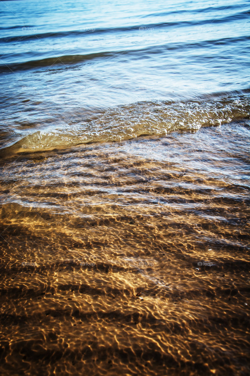 waves on the beach 