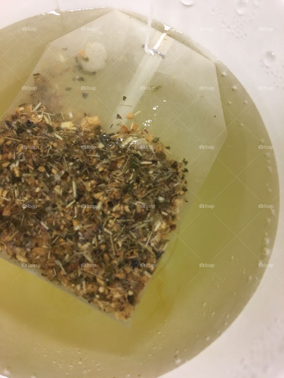 Herbal tea steeping