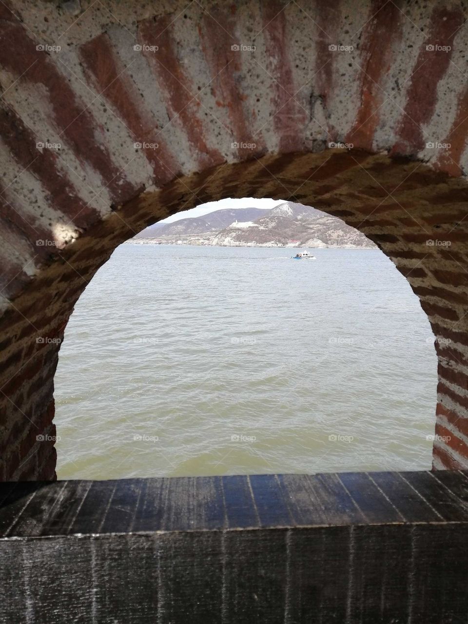 Through the window of the fortress