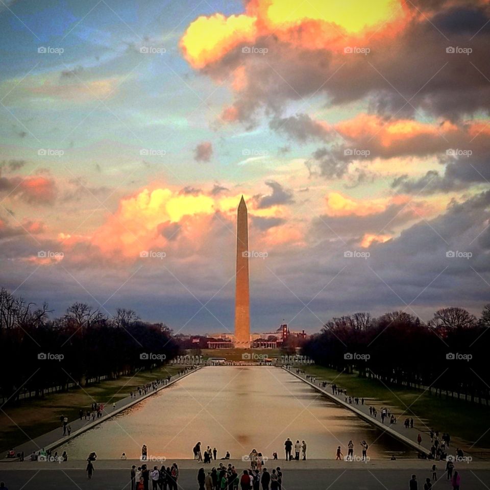 washington DC sunset, lincoln memorial, freedom, nation, capital, usa, God bless america, united states of america.
