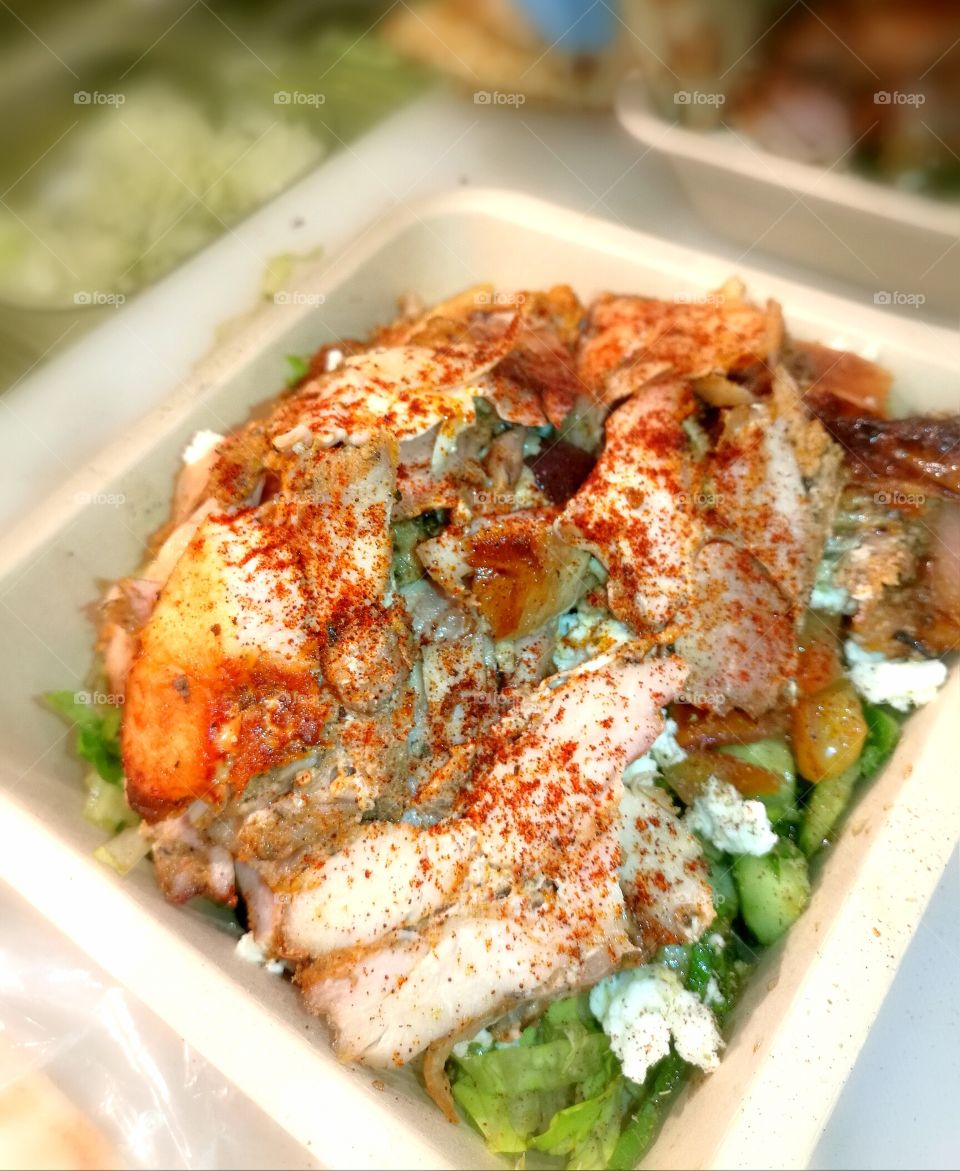 Greek Salad with chicken
