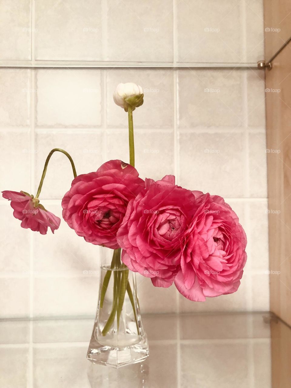 Spring flowers in a vase