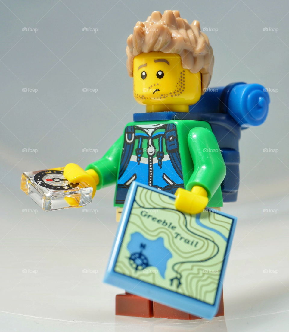 Lost hiker, lego figure