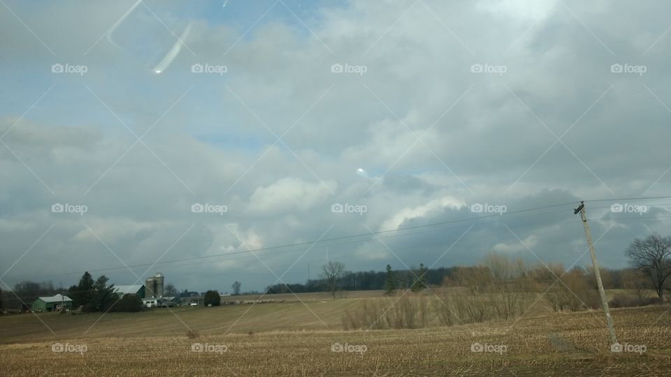Landscape, Farm, Agriculture, Field, Sky