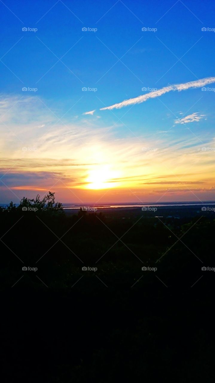 sunset Lake Champlain vt
