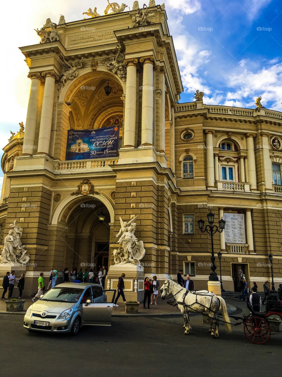 The famous Odessa opera house. Historical building. The city view. Odessa, Ukraine. 