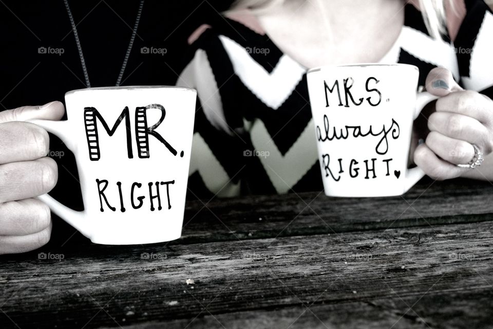 mr right & Mrs always right . Mr right & mrs always right 