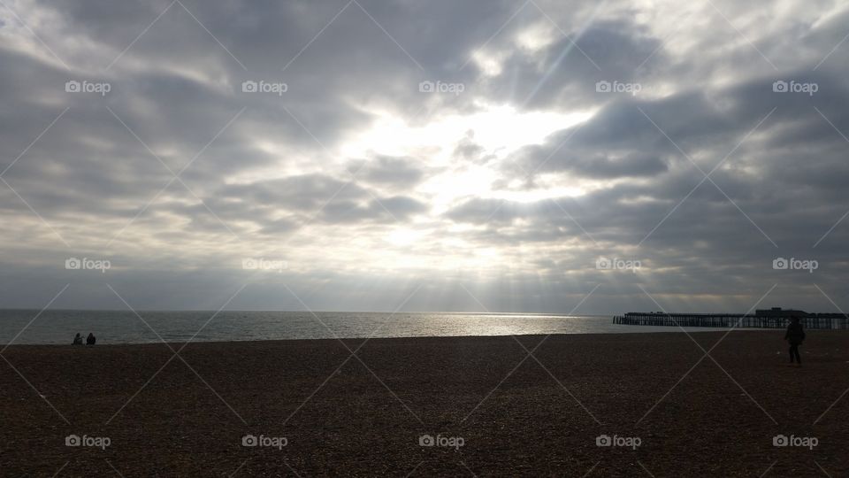 Water, Sunset, Beach, Landscape, Sea