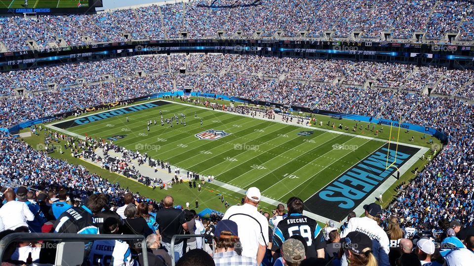 Carolina Panthers Game. Panthers game in Charlotte NC