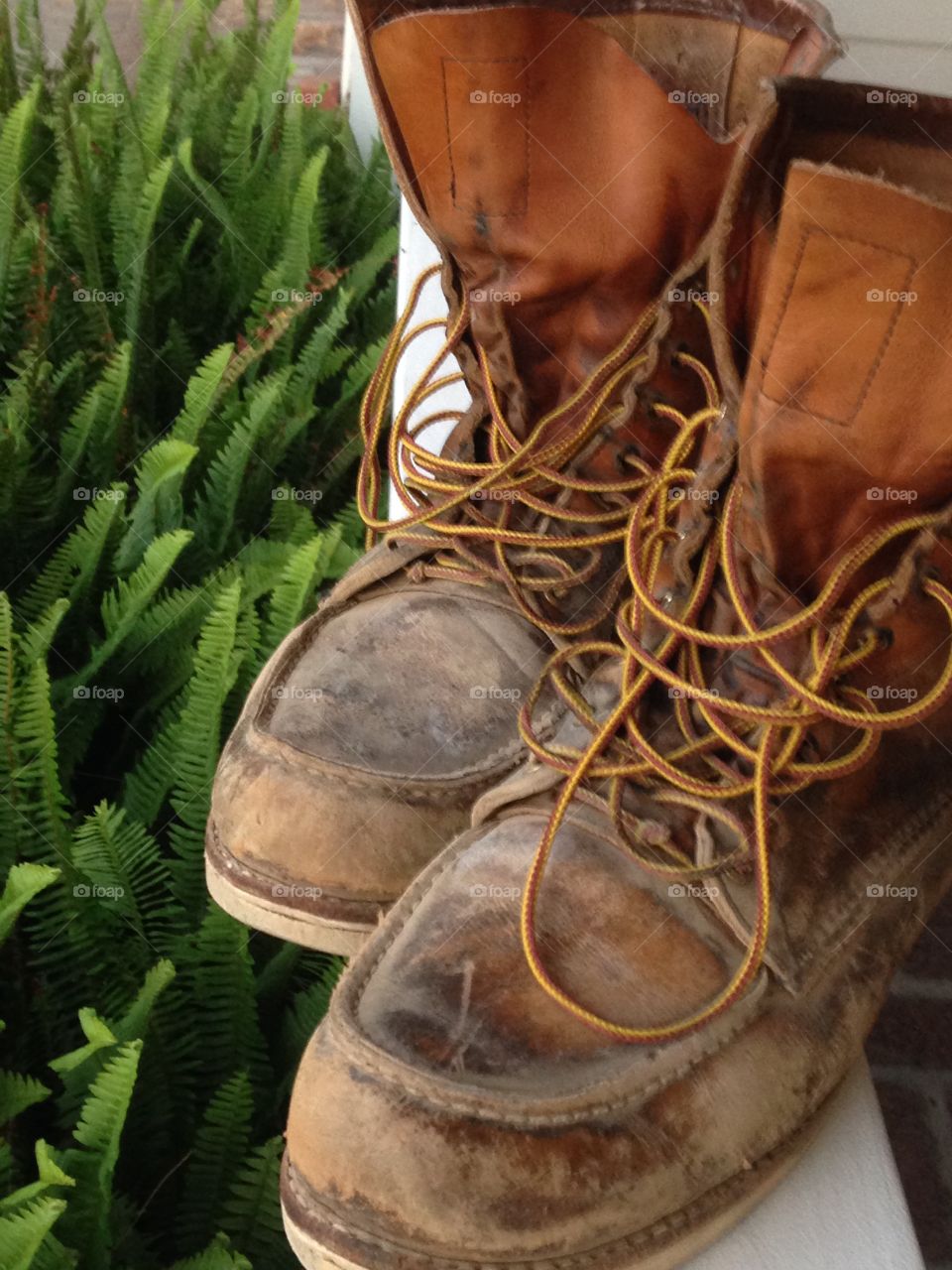 Resting after a hike