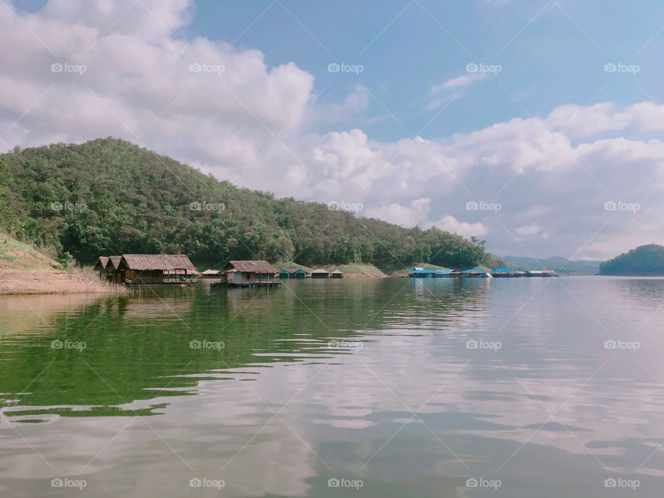 The reflection on water!