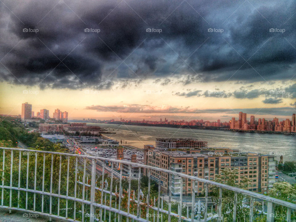 Storm Brewing Over the River
