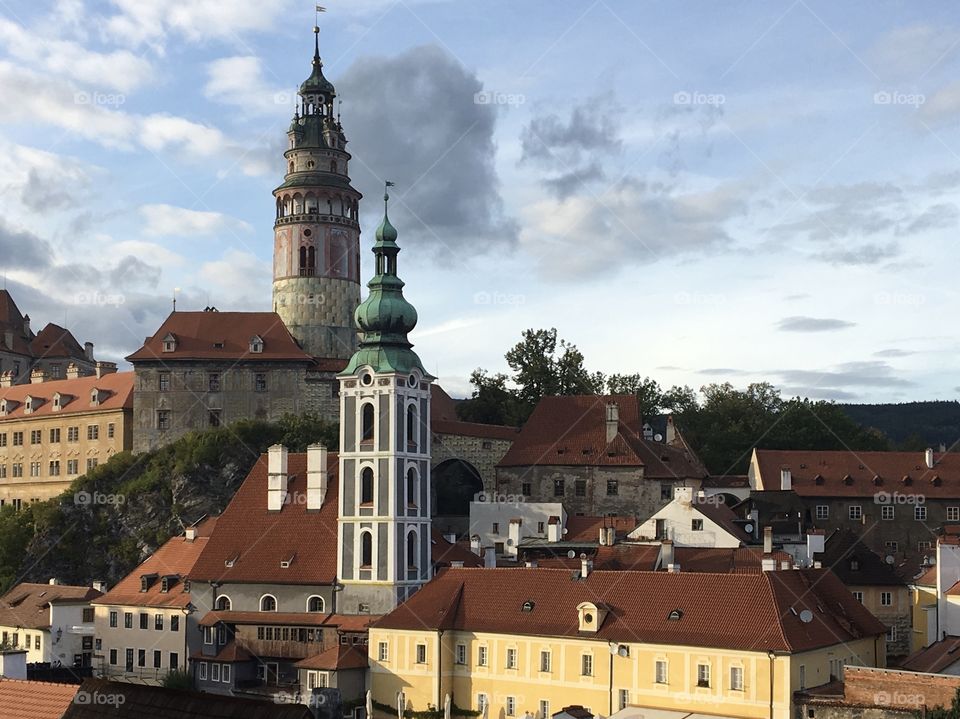 Beautiful Medieval village of Cesky Krumlov 