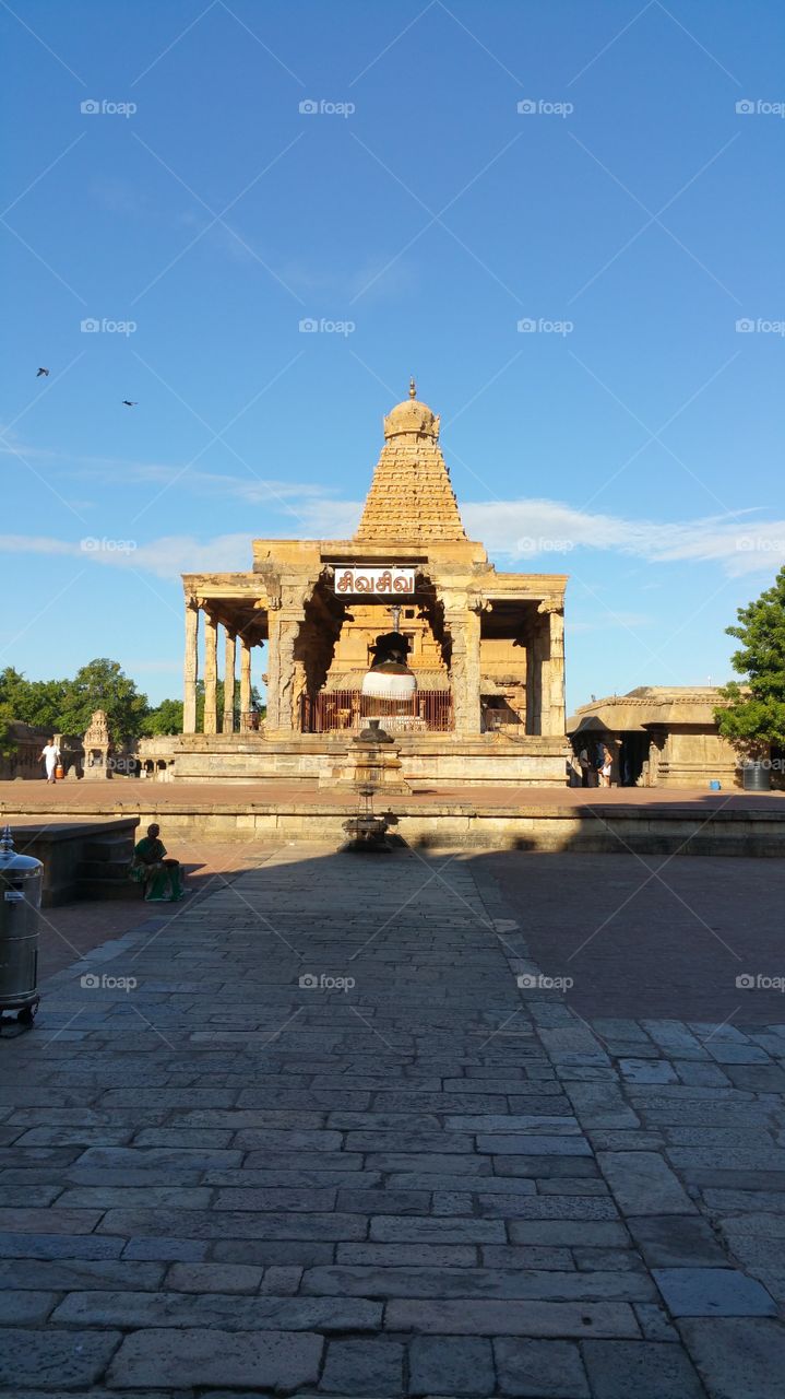 World famous Brihadeshwara Temple.