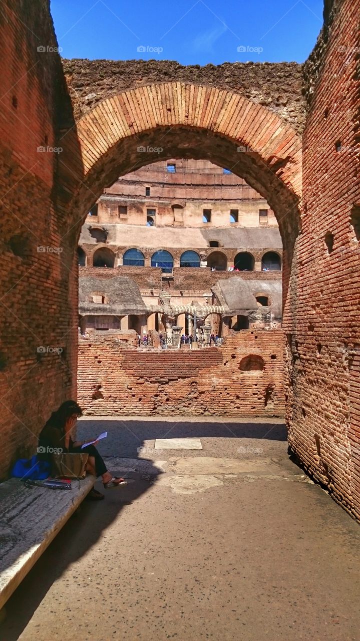 Colosseum. ancient ruins