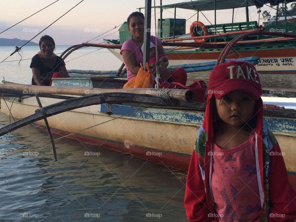 People, Child, Adult, Vehicle, Watercraft