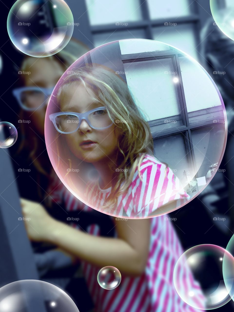 girl in the bubble