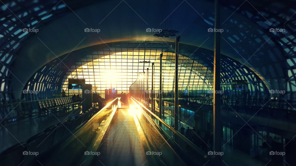 Bangkok Airport. Homeward bound. Beautiful view.