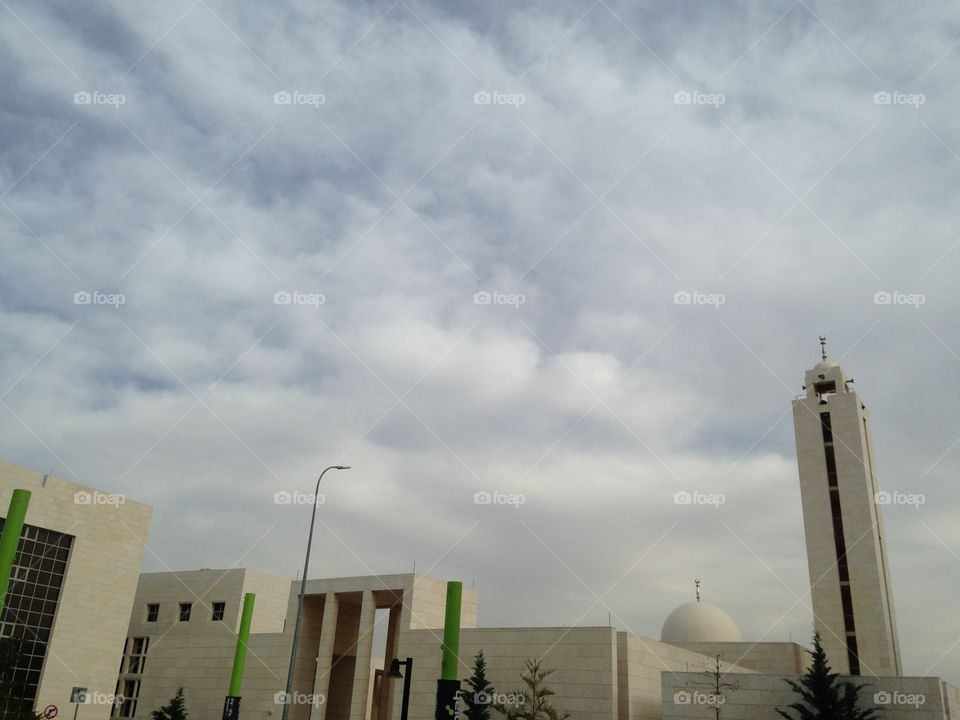 Mosque structure architecture outside 