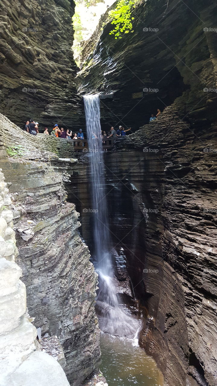 Waterfall in gorge