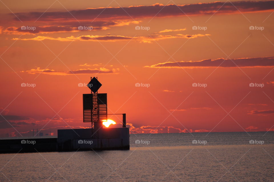 Sunset on the pier