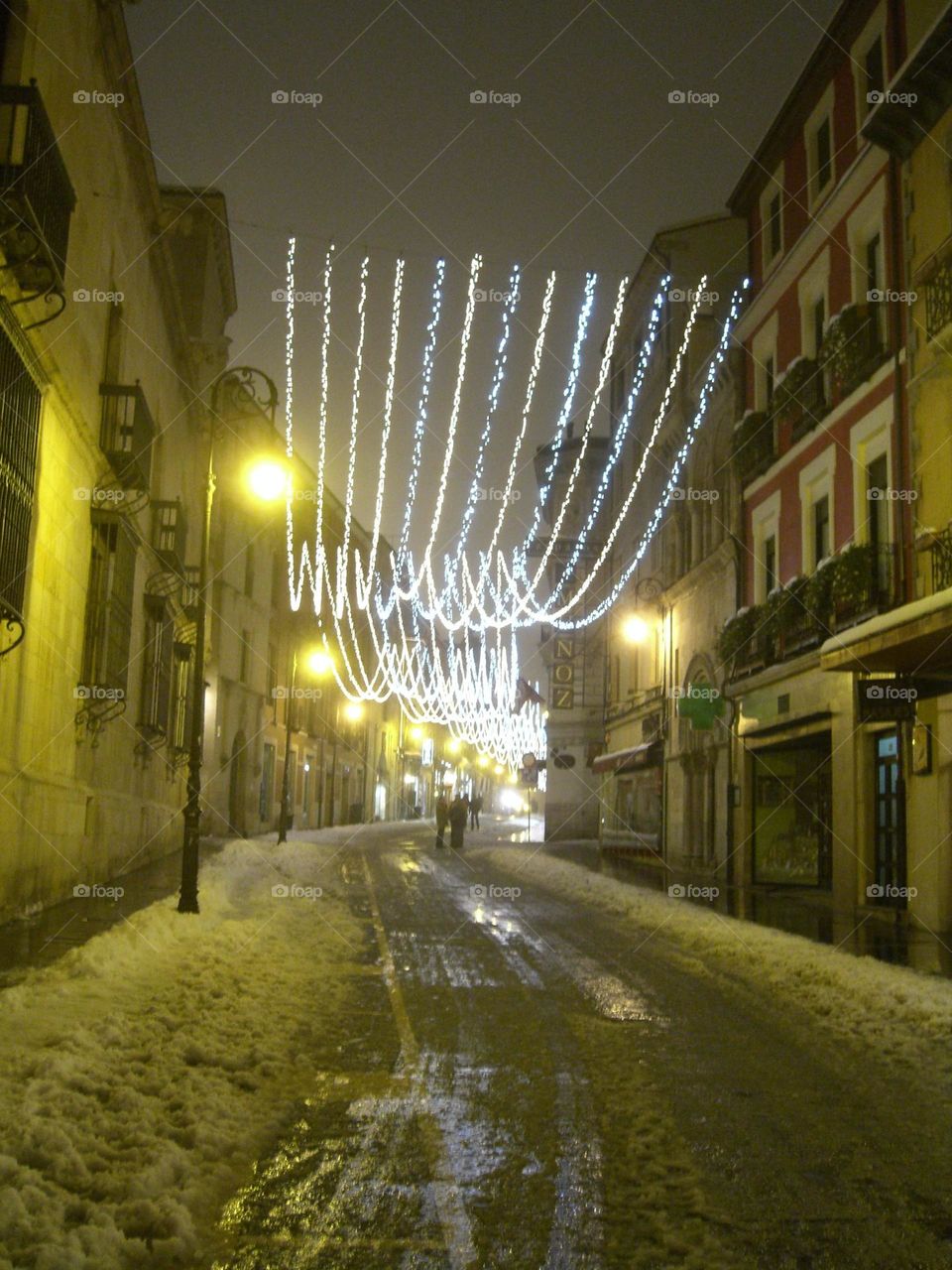 Iluminación navideña en la ciudad
