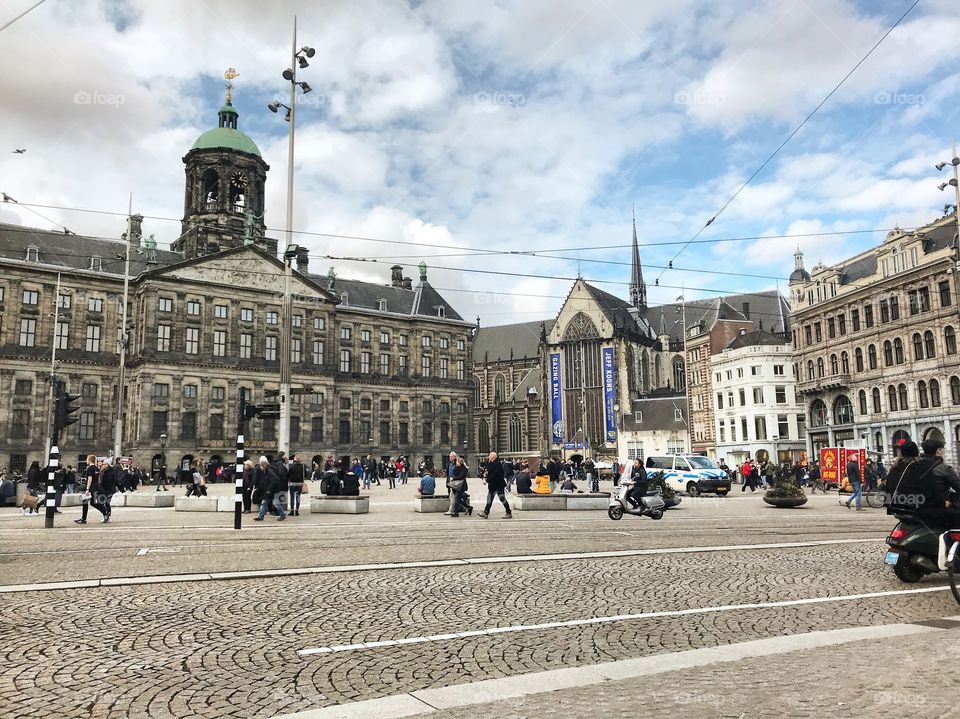 Dam square, Amsterdam