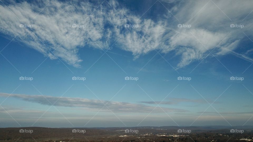 Morning sky from above