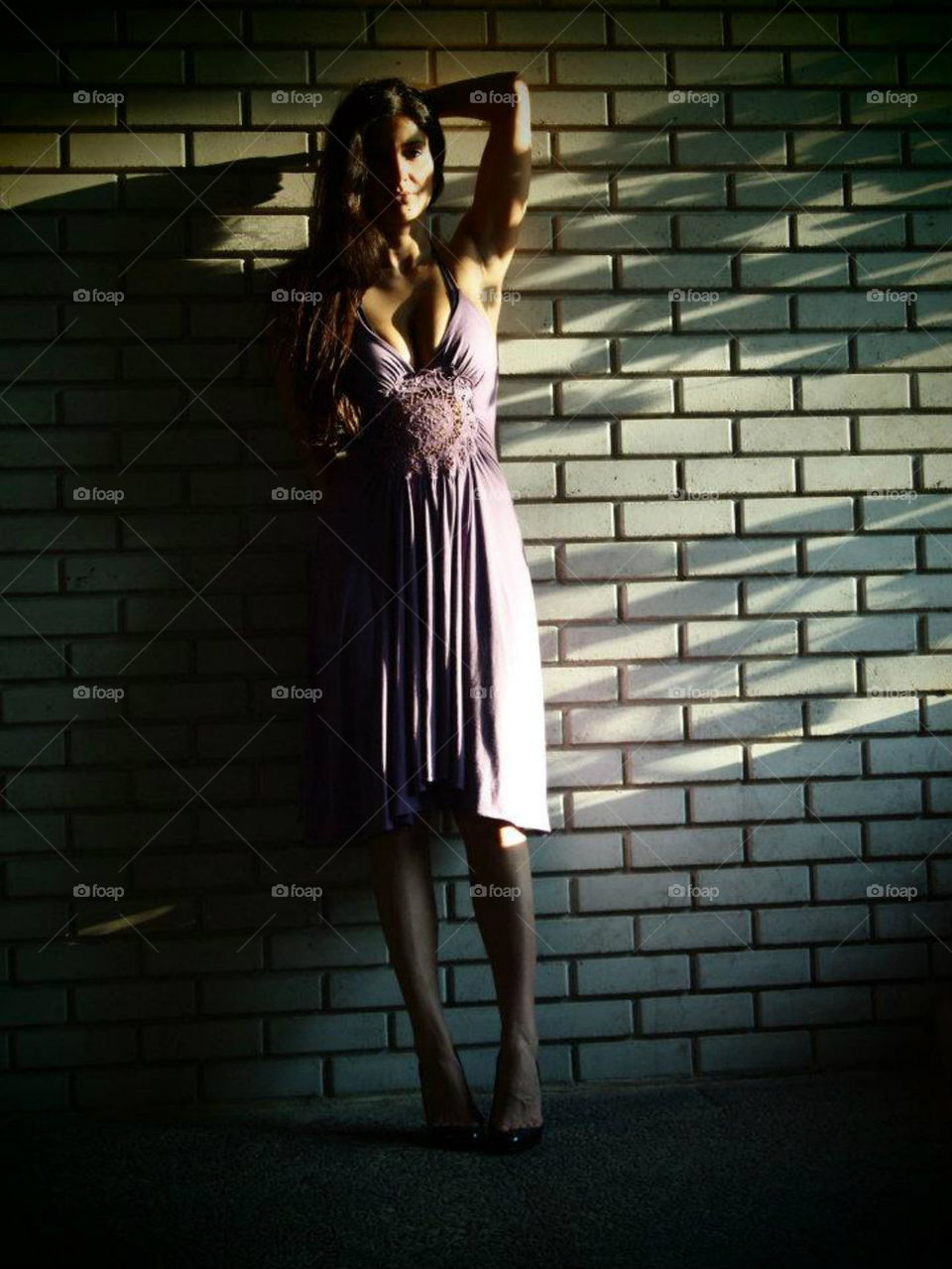 woman wall dress bricks by mikaela6212