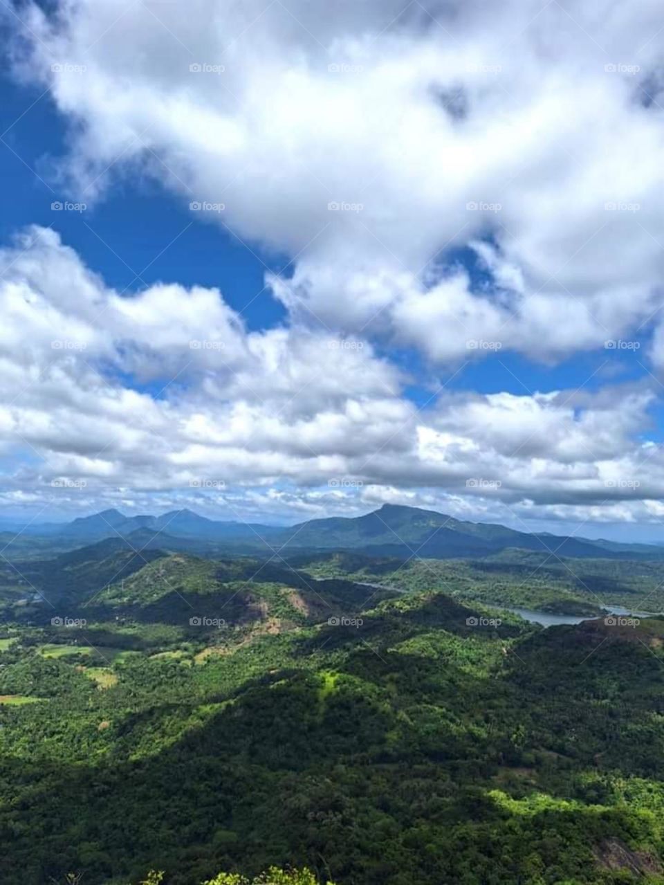 Beautiful mountain range with a clear   sunny day