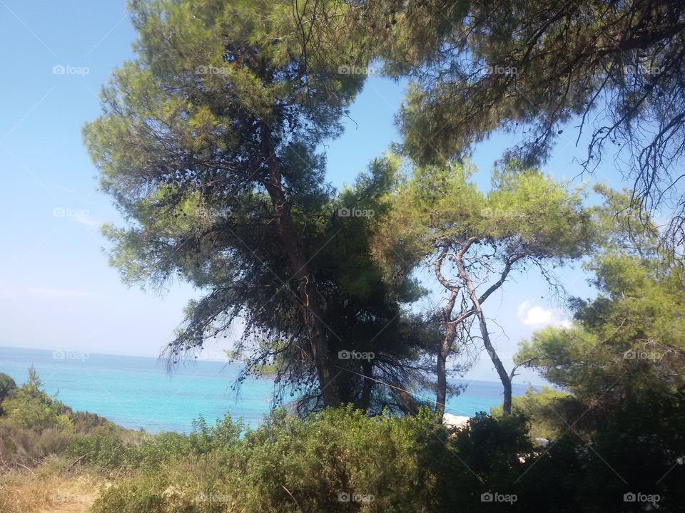 Beach,sand and sea in Greece