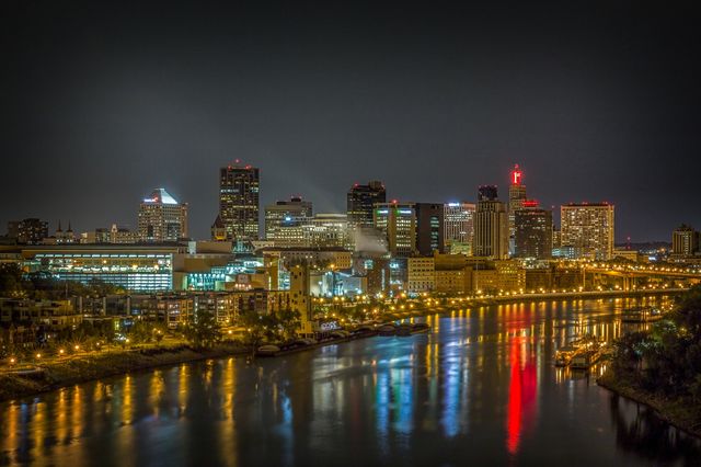 St. Paul, Mn night skyline