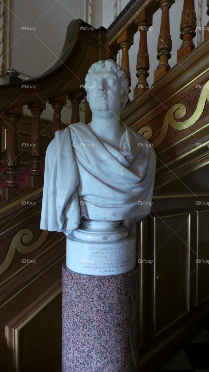 marble sculpture in British stately home