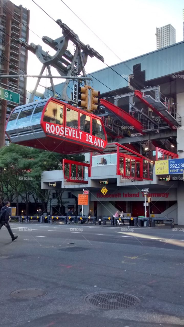 Tram Station in Manhattan. NYC