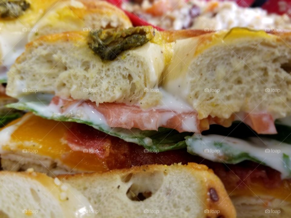 chicken bacon ranch bagel