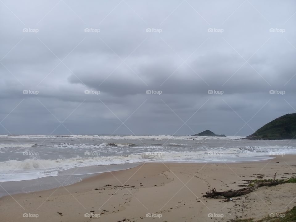 Autumn in Brasil, Itanhaém.  On the beach