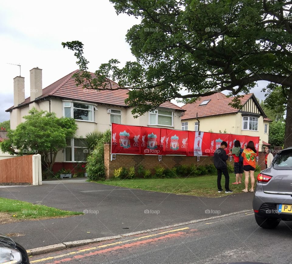 House in Liverpool the day after Champions League