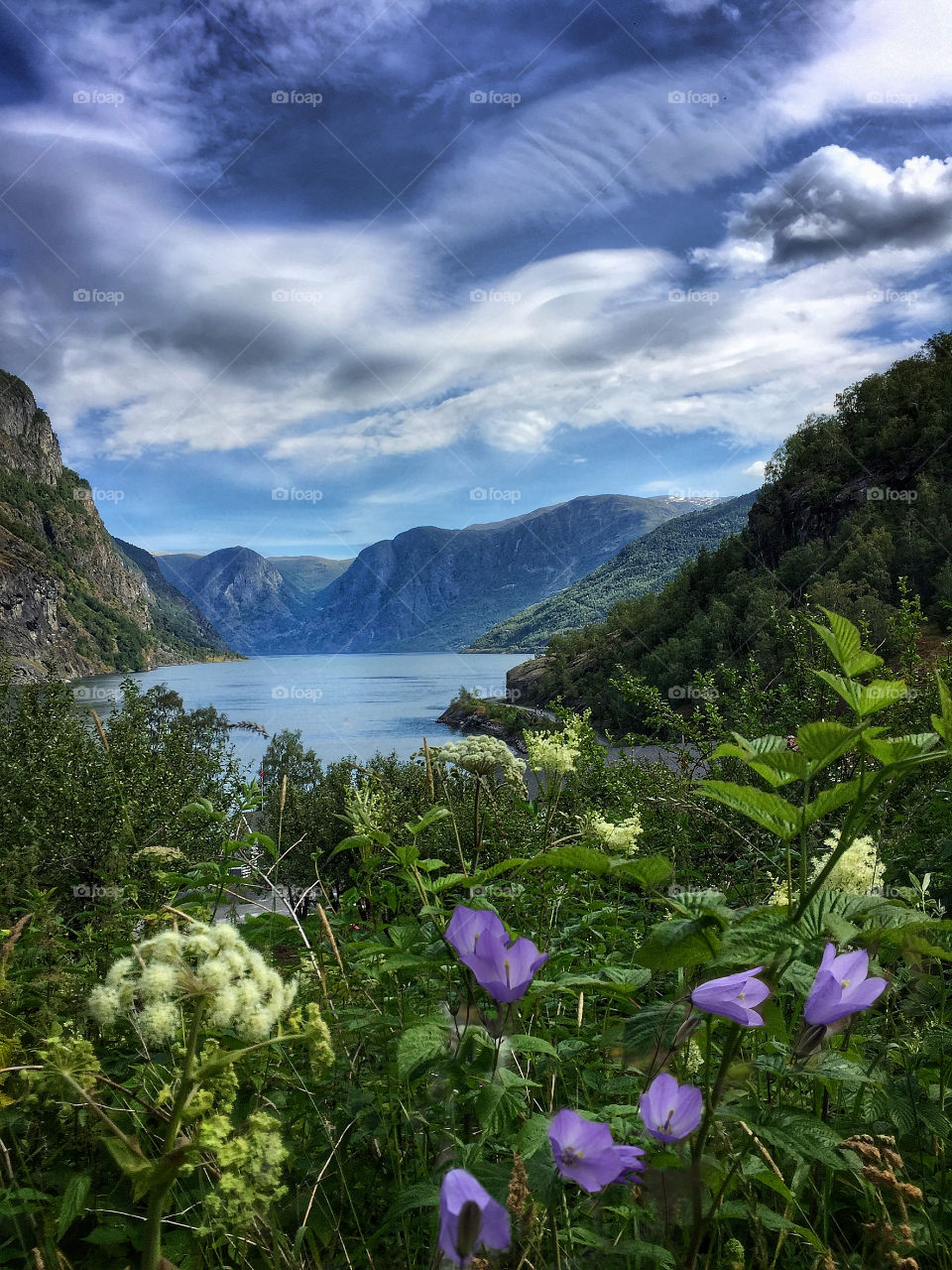 A mountain lake near Flåm Norway 