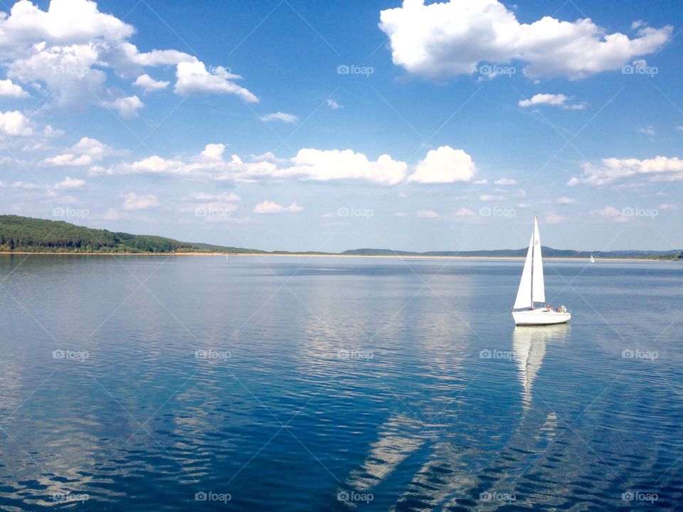 Sailing at Blue lake 